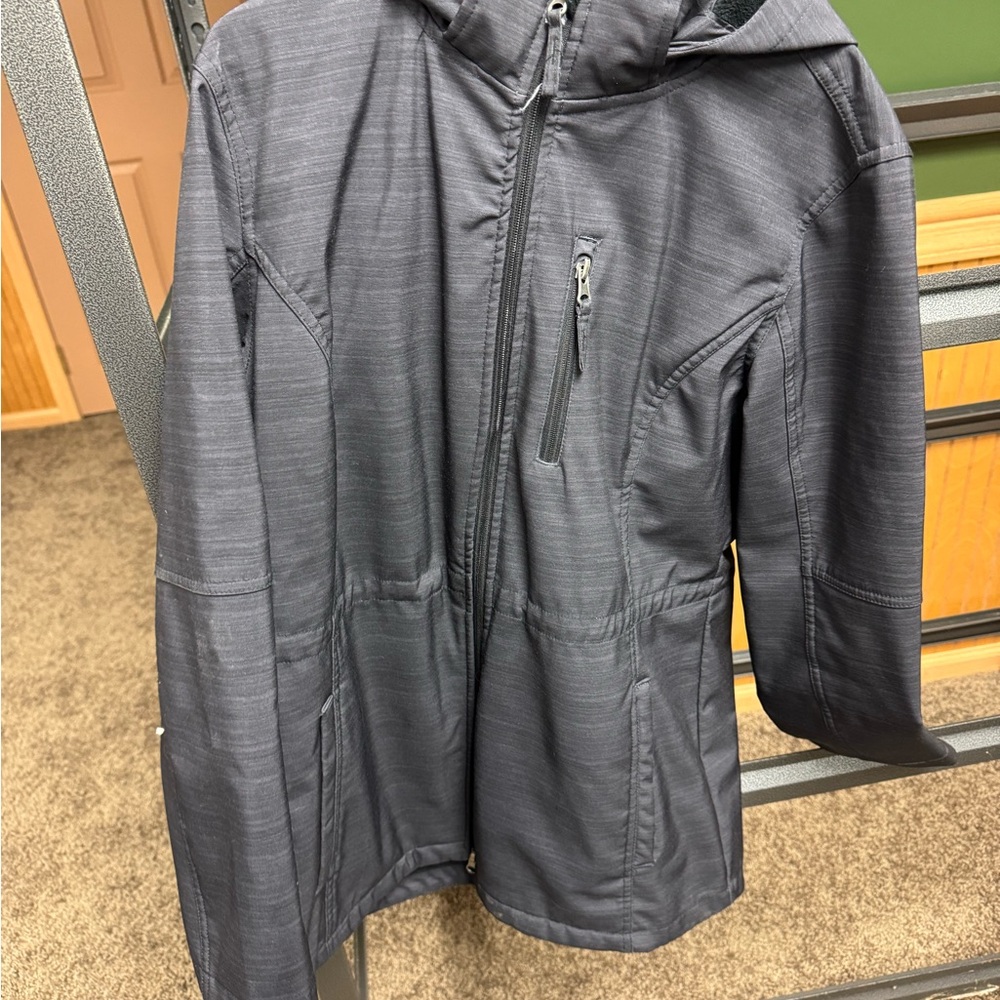 Gray Hooded Jacket